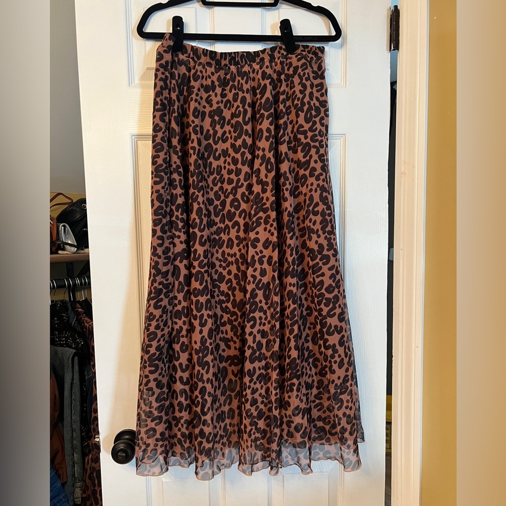 Leopard Print Skirt